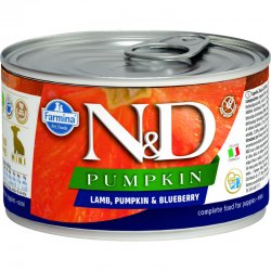 N&D Dog Pumpkin konzerv bárány&áfonya sütőtökkel Puppy mini 140g